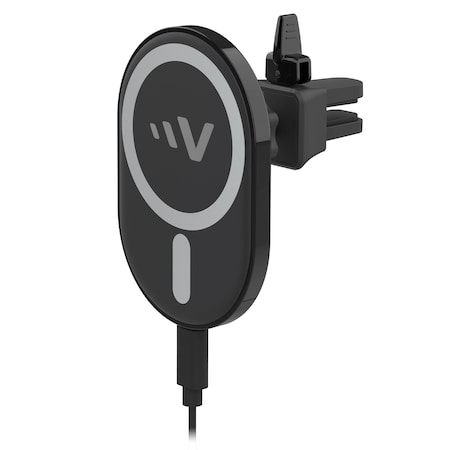 Ventev 15W Magnetic Wireless Car Charger Mount, Black MCMNT-CAR257463